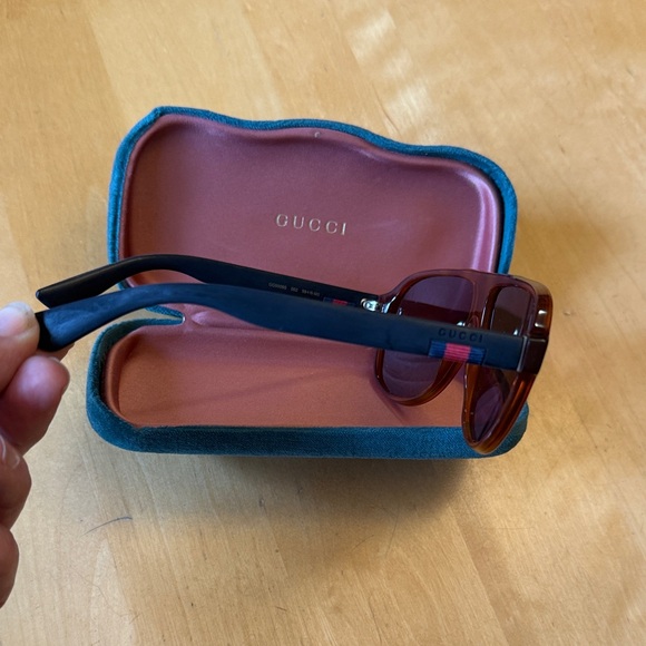 Gucci Brown Tortoise shell Aviator Sunglasses - Picture 2 of 8